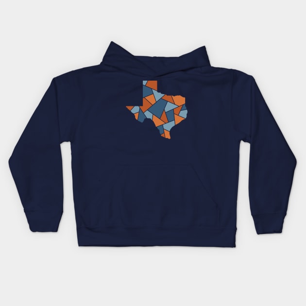 Texas Mosaic - Summer Wind Kids Hoodie by dSyndicate